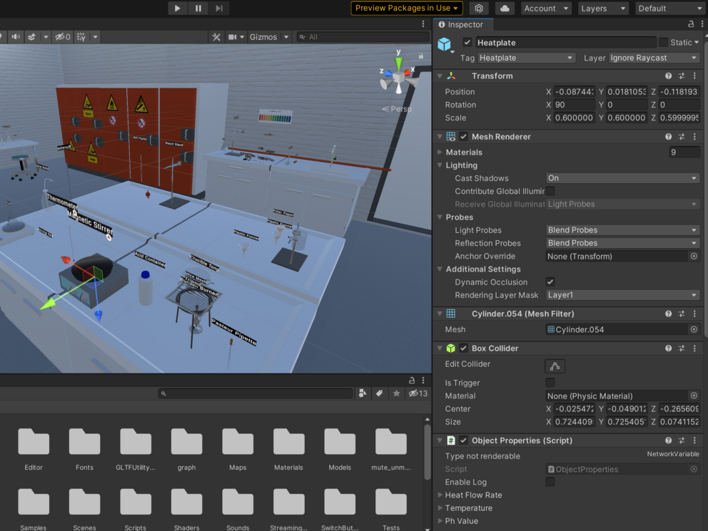 Screenshot of the Unity editor.